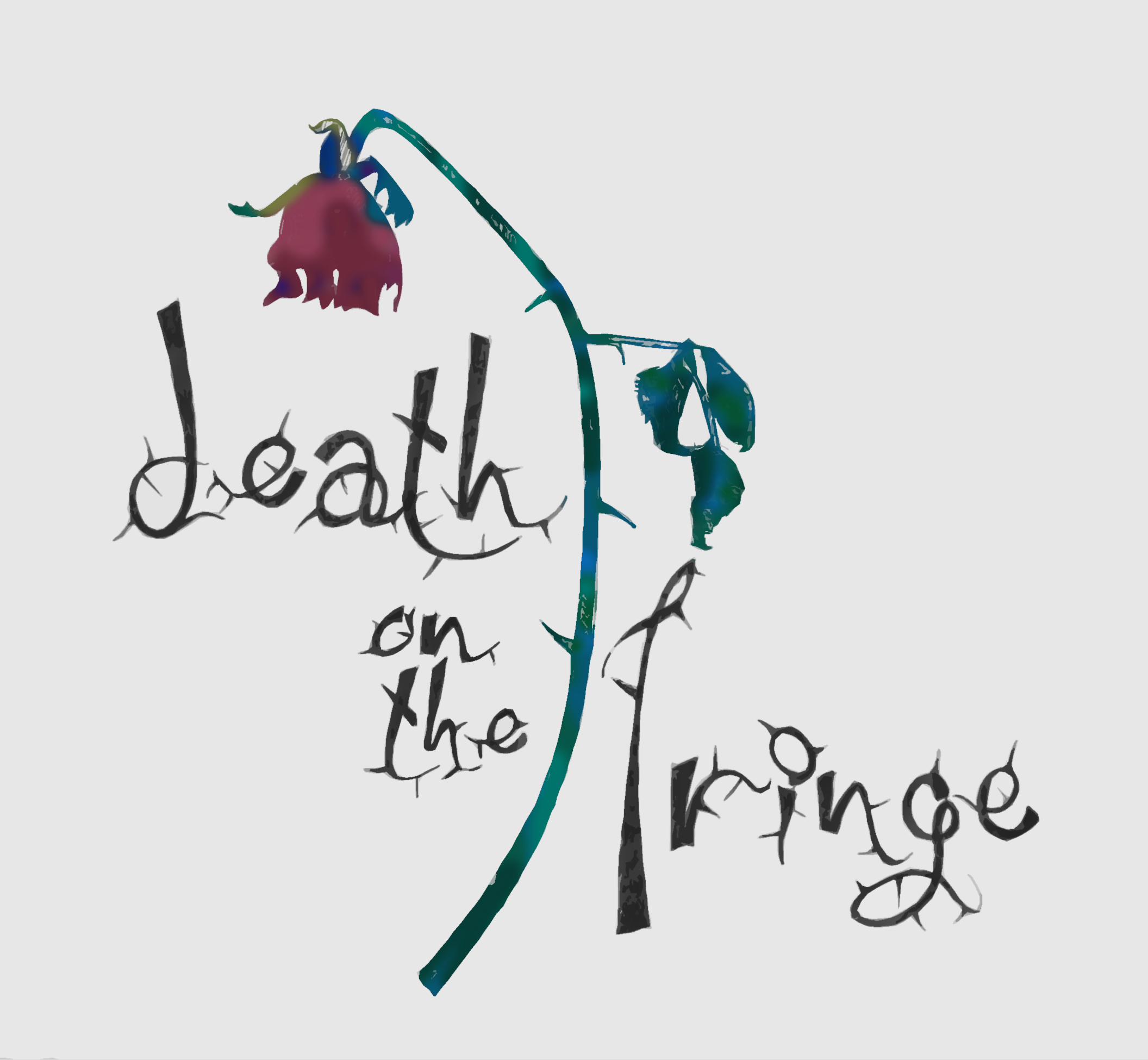 Death on the Fringe logo – Larcey version