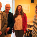 Iain Howie, David Clark, Lesley Ballantine and Lucy at Designs Gallery in Castle Douglas