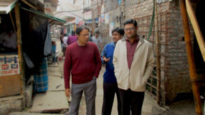 Shahaduz Zaman and community palliative care workers in Korail slum