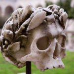 carved skull in Naples, Italy (courtesy of Ben Colburn)