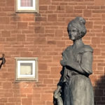 statue of Jean Armour in Dumfries, Scotland